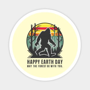 Earth day, may the forest be with you Magnet